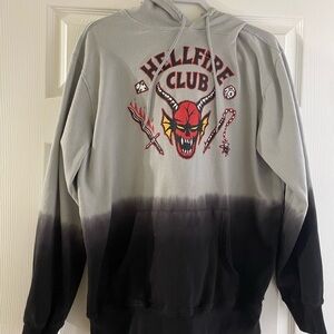 Netflix Hellfire Club Gray and Black Hoodie